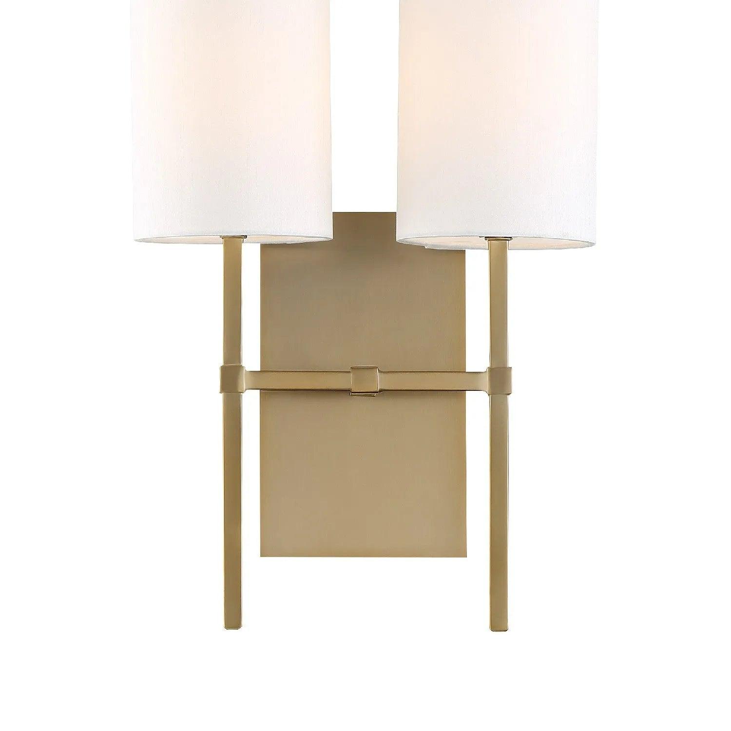 Crystorama - Veronica Two Light Wall Mount - VER-242-AG - Canada Light Shop