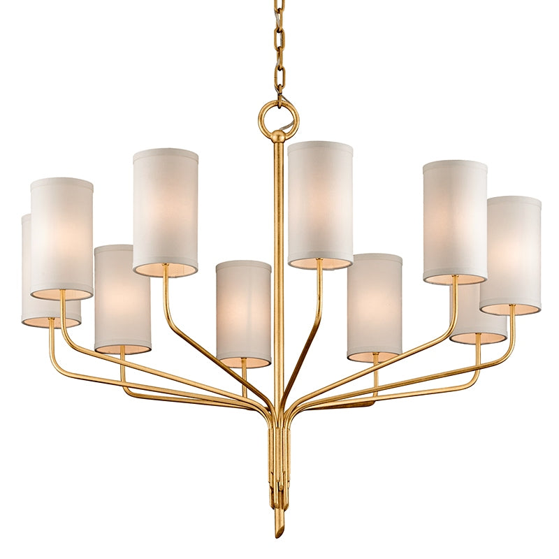 Troy Lighting Canada - F6169-GL - Ten Light Chandelier - Juniper - Gold Leaf