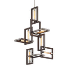 Troy Lighting Canada - F6187-TBZ/SS - Seven Light Chandelier - Enigma - Textured Bronze