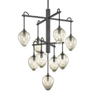 Troy Lighting Canada - F6207-GRA/BCR - Nine Light Chandelier - Brixton - Graphite/Black Chrome