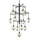 Troy Lighting Canada - F6208-GRA/BCR - 13 Light Chandelier - Brixton - Graphite/Black Chrome