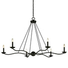 Troy Lighting Canada - F6306-FOR - Six Light Chandelier - Sawyer - Forged Iron