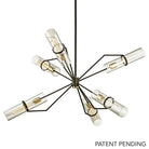 Troy Lighting Canada - F6318-TBZ/BBA - Six Light Chandelier - Raef - Textured Bronze Brushed Brass