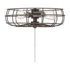 Meridian M2028ORB Three Light Fan Light Kit in Oil Rubbed Bronze