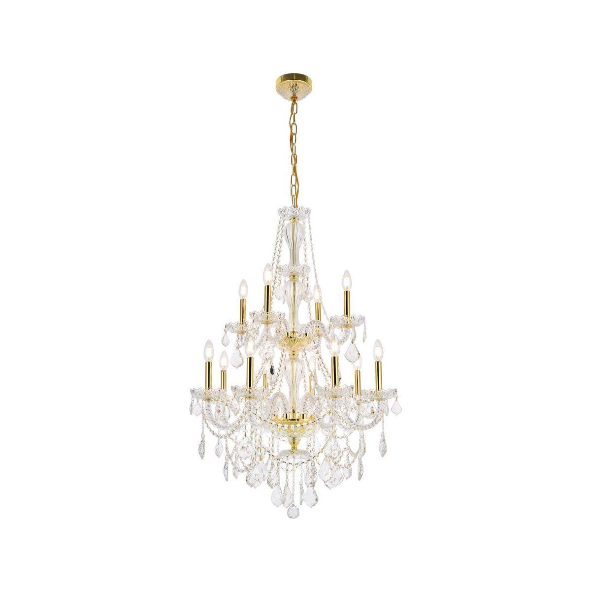 Elegant Lighting - Giselle Chandelier - V7890D28G/RC - Canada Light Shop