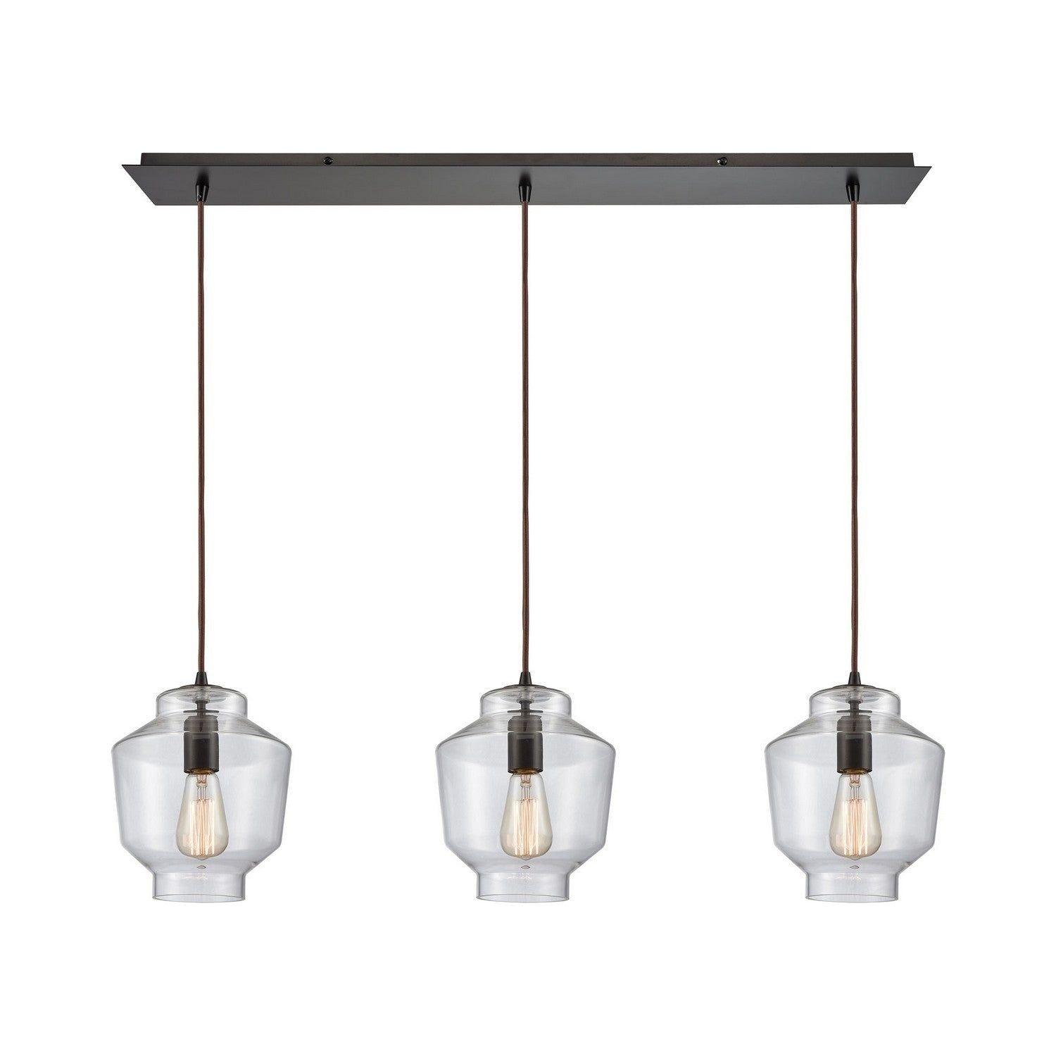 ELK Home - Barrel Linear Pendant - 10905/3LP - Canada Light Shop