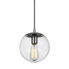 Visual Comfort Studio Canada - 6501801-04 - One Light Pendant - Leo - Hanging Globe - Satin Aluminum