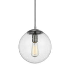 Visual Comfort Studio Canada - 6601801-04 - One Light Pendant - Leo - Hanging Globe - Satin Aluminum