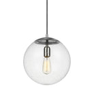 Visual Comfort Studio Canada - 6701801-04 - One Light Pendant - Leo - Hanging Globe - Satin Aluminum