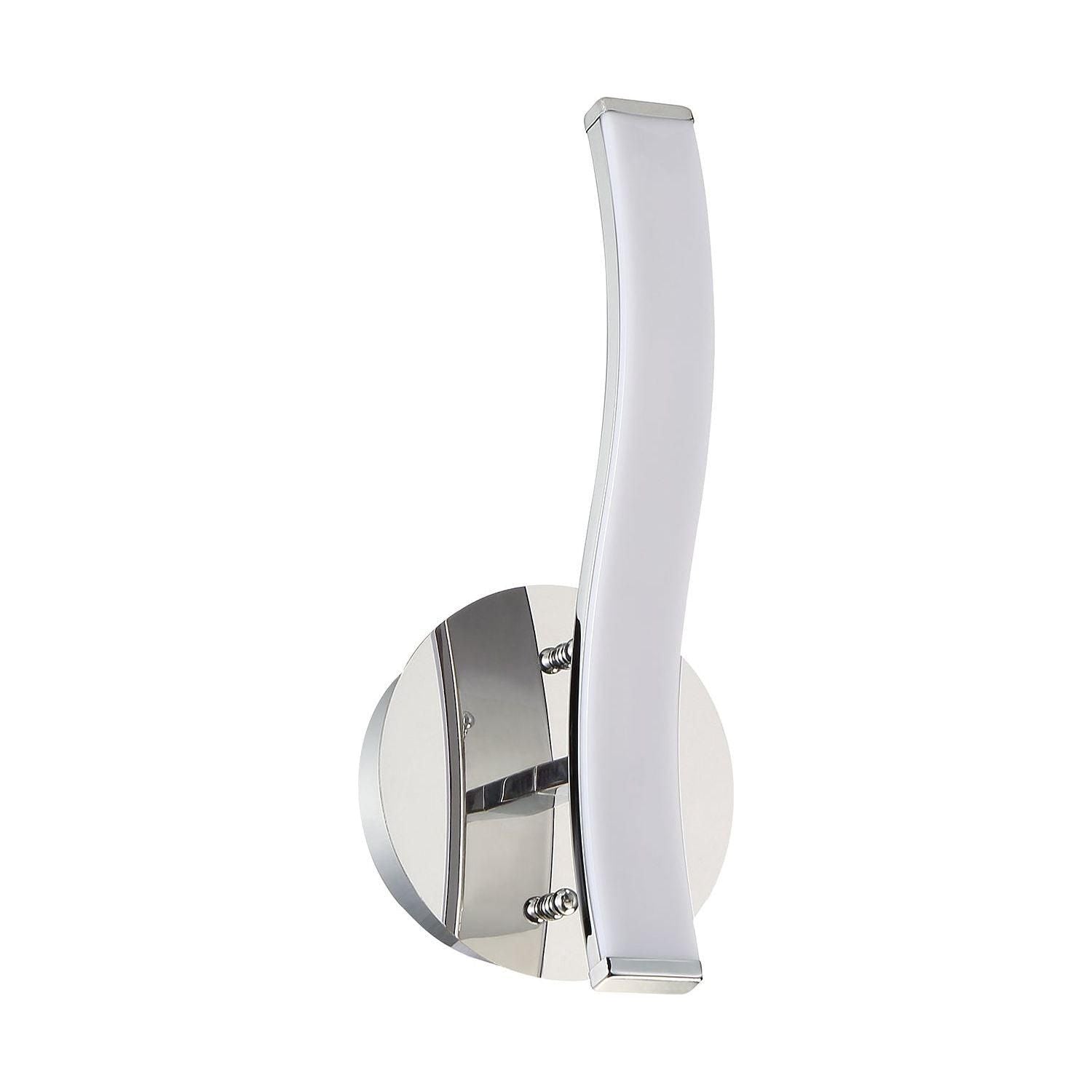 Kendal Lighting - Wave LED Wall Sconce - PF8112WLO-CH - Canada Light Shop