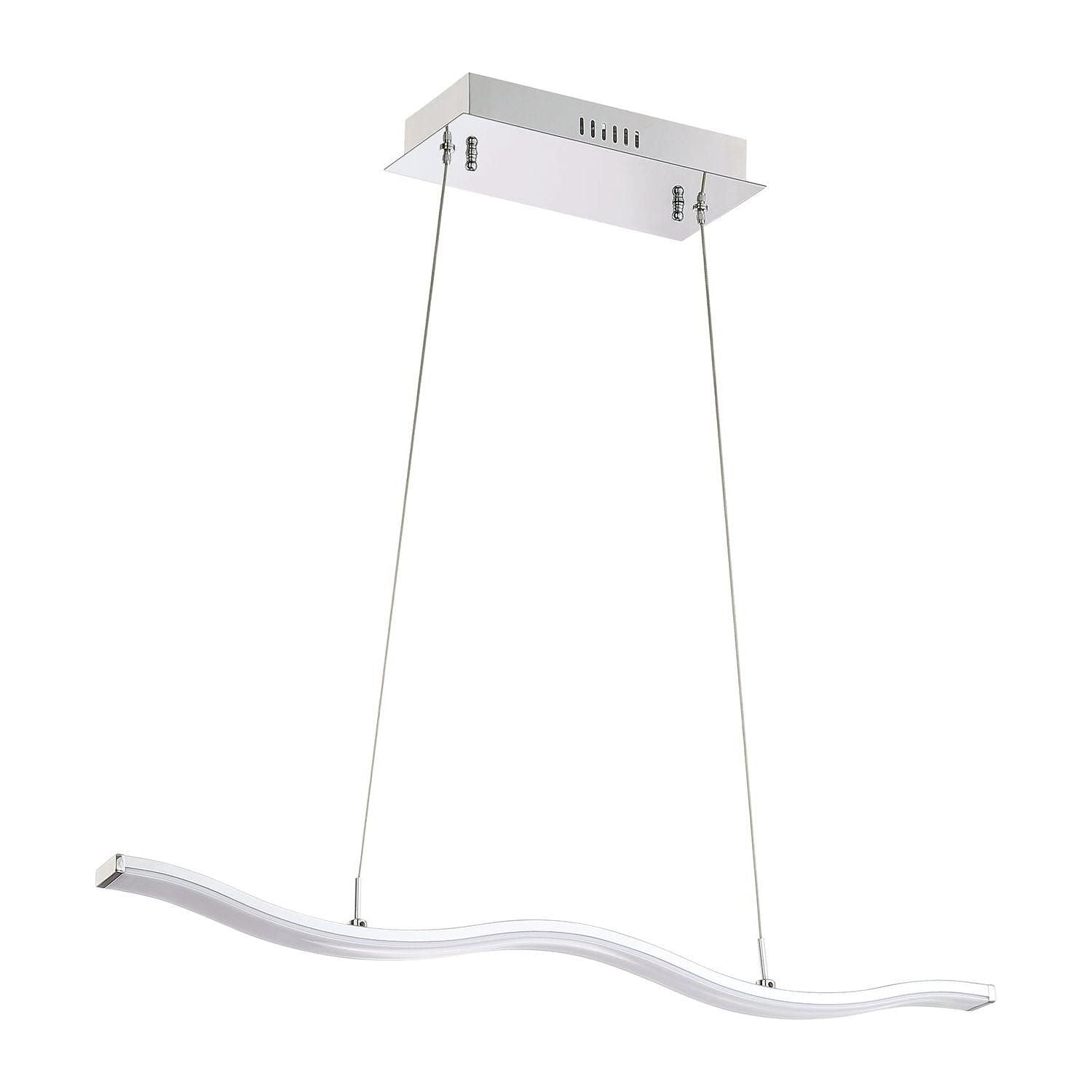 Kendal Lighting - Wave LED Pendant - PF8130-CH - Canada Light Shop