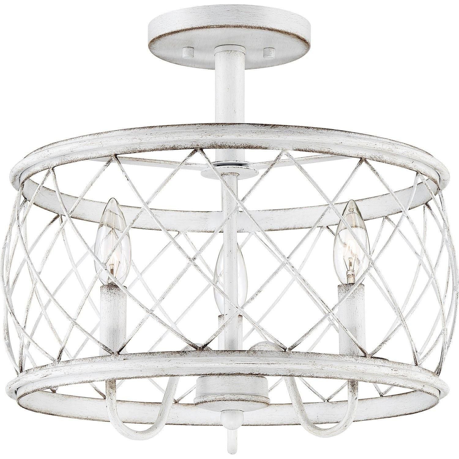 Quoizel - Dury Semi-Flush Mount - RDY1714AWH - Canada Light Shop