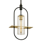 Troy Lighting Canada - F6397-TBZ/BBA - One Light Hanging Lantern - Smyth - Textured Bronze Brushed Brass