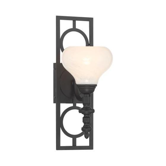 Savoy House - 9-1607-1-89 - One Light Wall Sconce - Allston - Matte Black