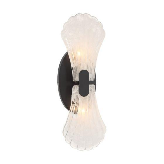 Savoy House - 9-3607-2-89 - Two Light Wall Sconce - Bancroft - Matte Black