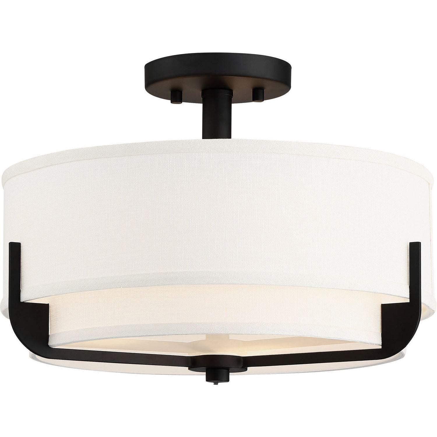 Nuvo Lighting - Frankie Semi Flush Mount - 60-6545 - Canada Light Shop