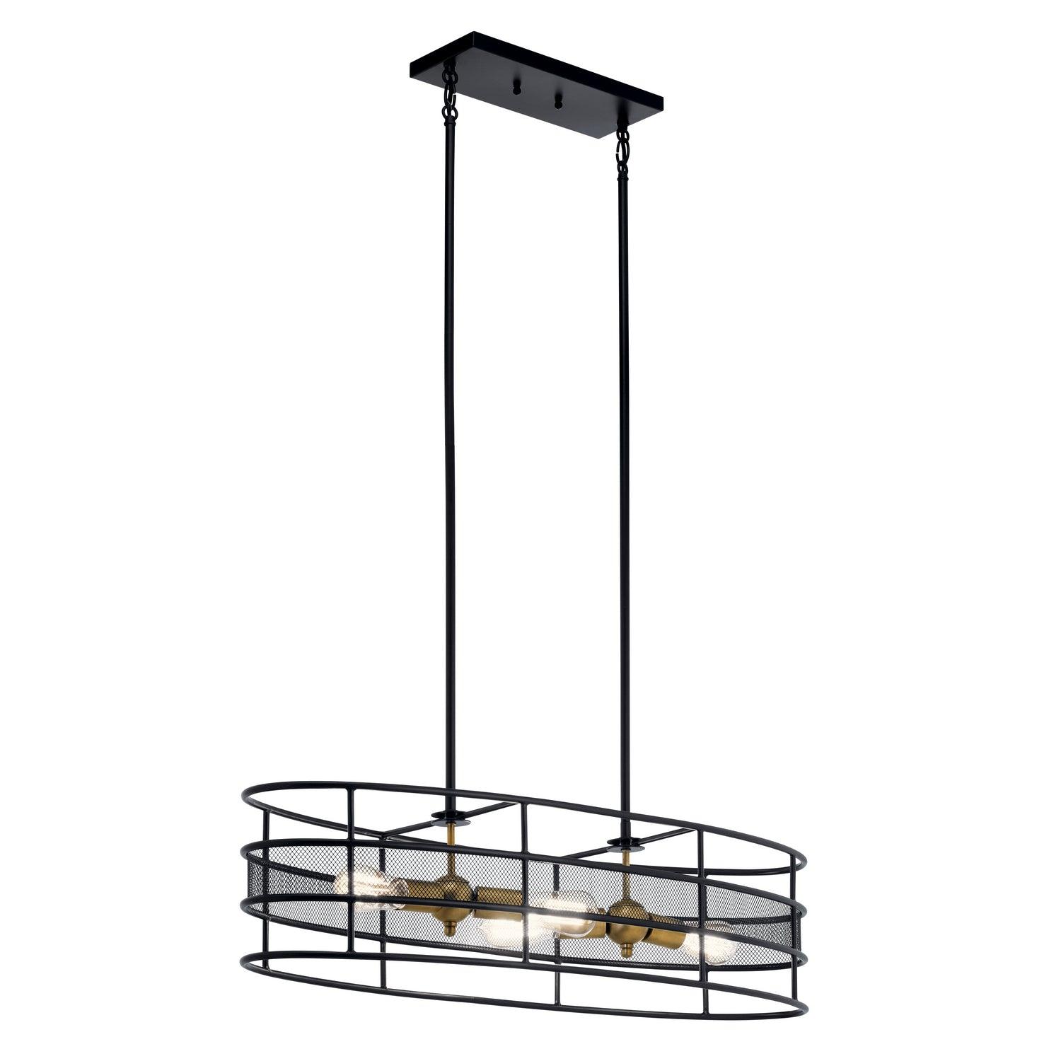 Kichler - Piston Chandelier - 43595BK - Canada Light Shop