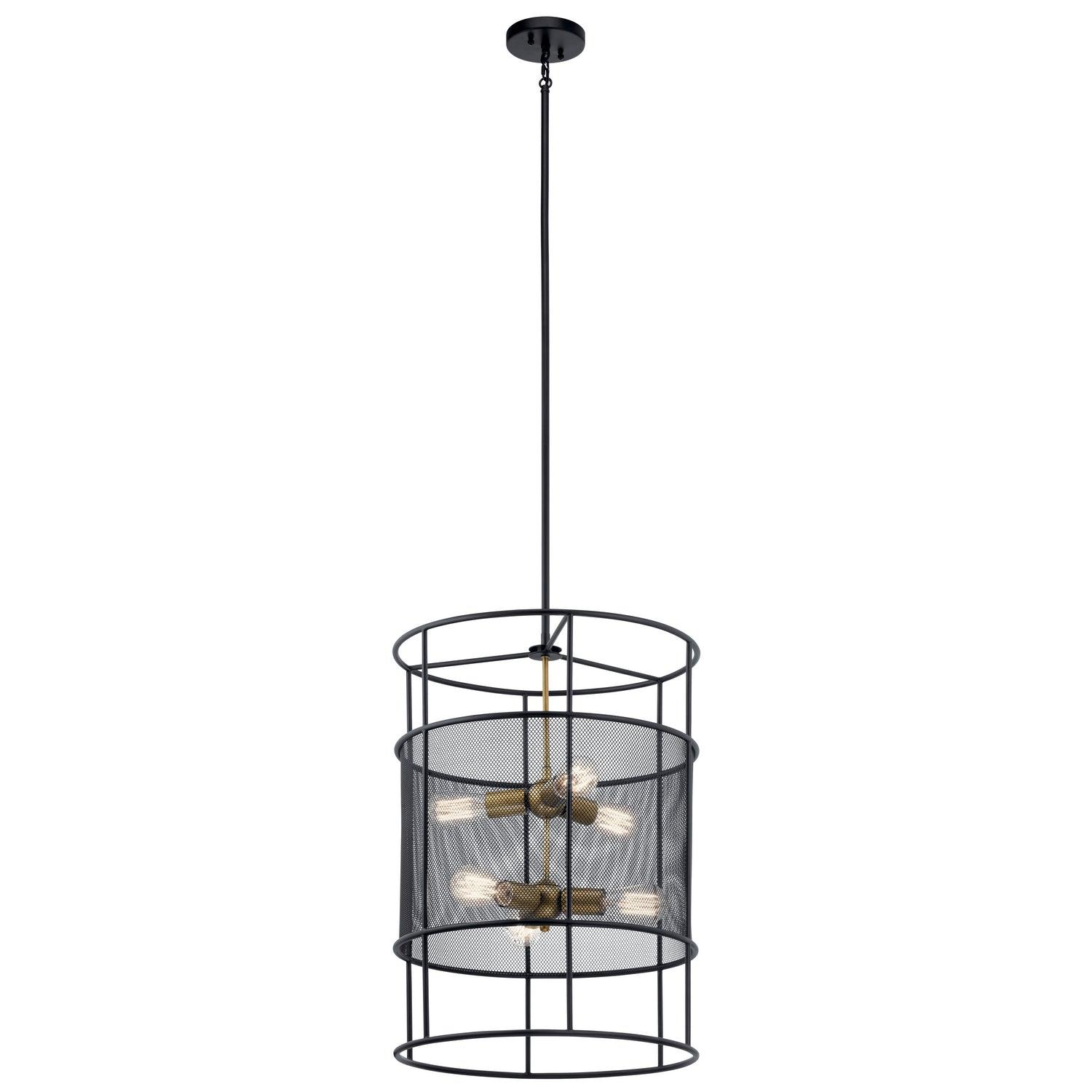Kichler - Piston Foyer Pendant - 43596BK - Canada Light Shop