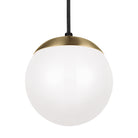 Visual Comfort Studio Canada - 6018-848 - One Light Pendant - Leo - Hanging Globe - Satin Brass