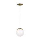 Visual Comfort Studio Canada - 6018-848 - One Light Pendant - Leo - Hanging Globe - Satin Brass