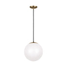 Visual Comfort Studio Canada - 6022EN3-848 - One Light Pendant - Leo - Hanging Globe - Satin Brass