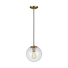 Visual Comfort Studio Canada - 6601801-848 - One Light Pendant - Leo - Hanging Globe - Satin Brass