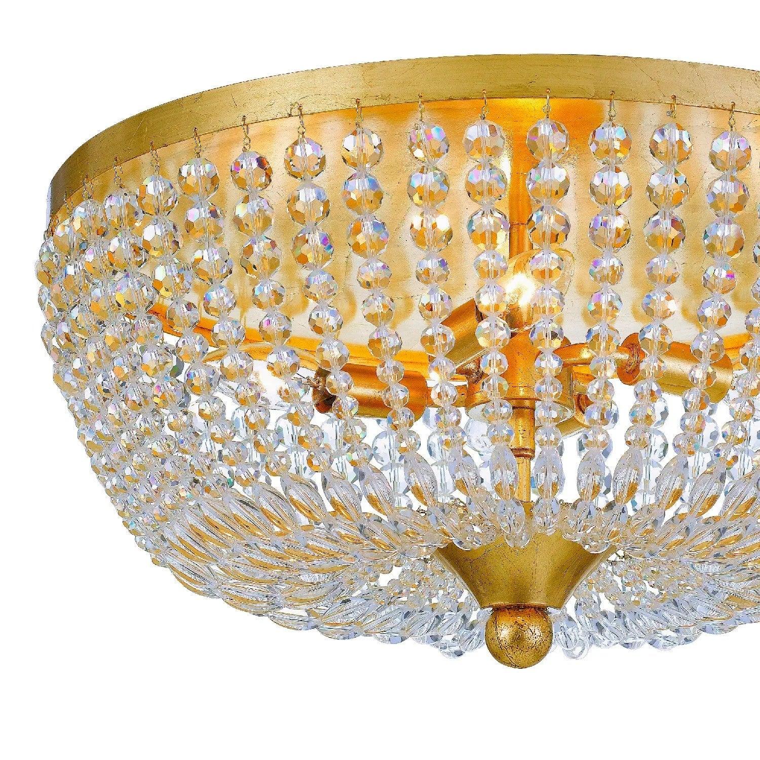 Crystorama - Rylee Four Light Ceiling Mount - 605-GA - Canada Light Shop