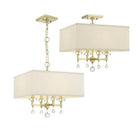 Crystorama - Paxton Four Light Chandelier - 8105-AG - Canada Light Shop