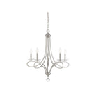 Meridian M10028BN Five Light Chandelier in Brushed Nickel