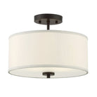 Meridian M60008ORB Two Light Semi-Flush Mount in Oil Rubbed Bronze