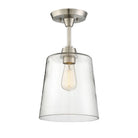 Meridian M60010BN One Light Semi-Flush Mount in Brushed Nickel