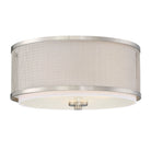 Meridian M60018BN Three Light Flush Mount in Brushed Nickel