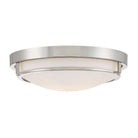 Meridian M60019PN Two Light Flush Mount in Polished Nickel