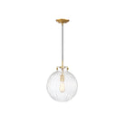Meridian M70068NB One Light Mini Pendant in Natural Brass