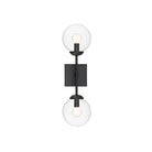 Meridian M90001-BK Two Light Wall Sconce in Black