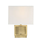 Meridian M90009NB One Light Wall Sconce in Natural Brass
