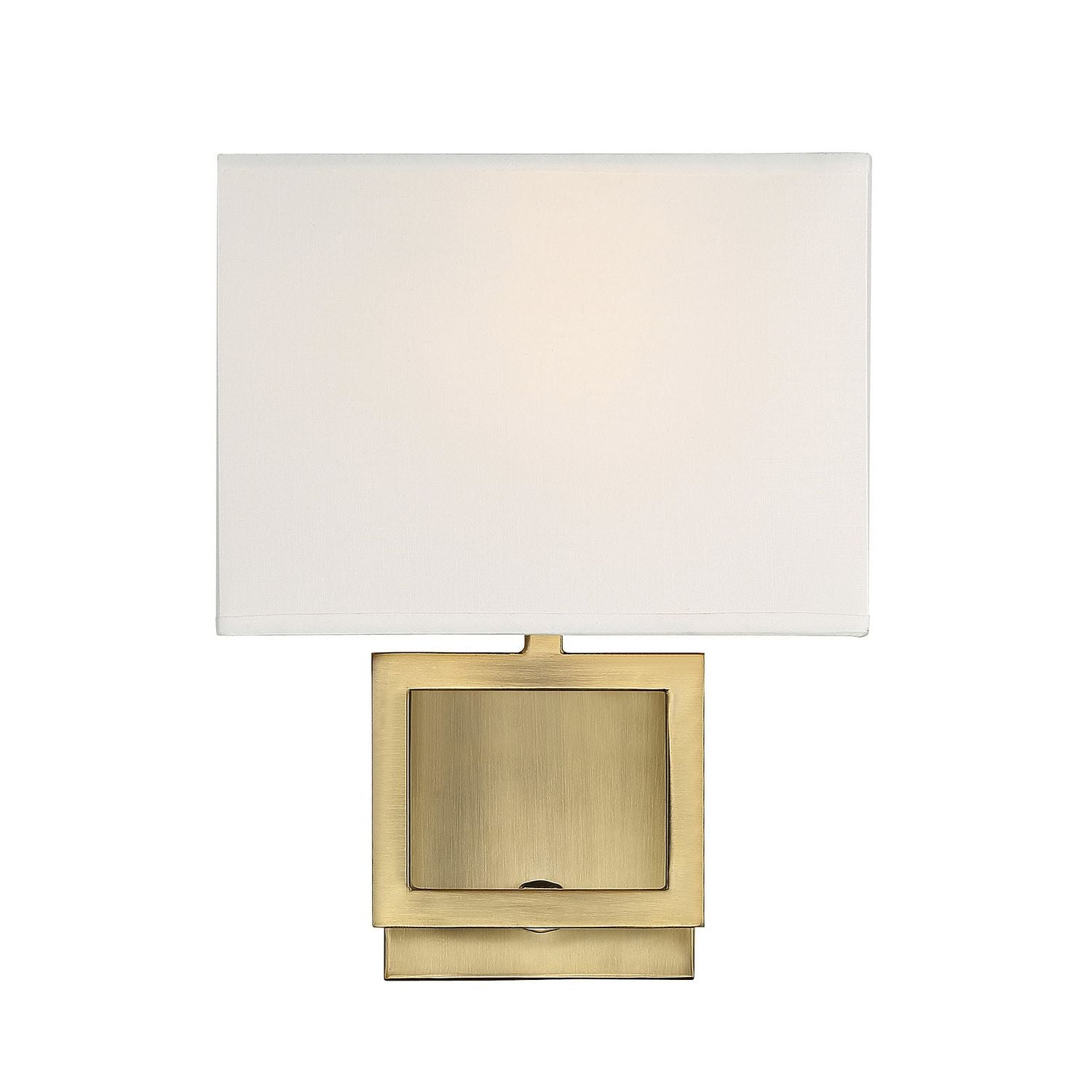 Meridian M90009NB One Light Wall Sconce in Natural Brass