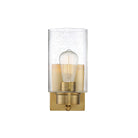 Meridian M90013NB One Light Wall Sconce in Natural Brass