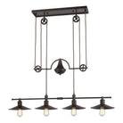 ELK Home - Spindle Wheel Linear Chandelier - 69089/4 - Canada Light Shop