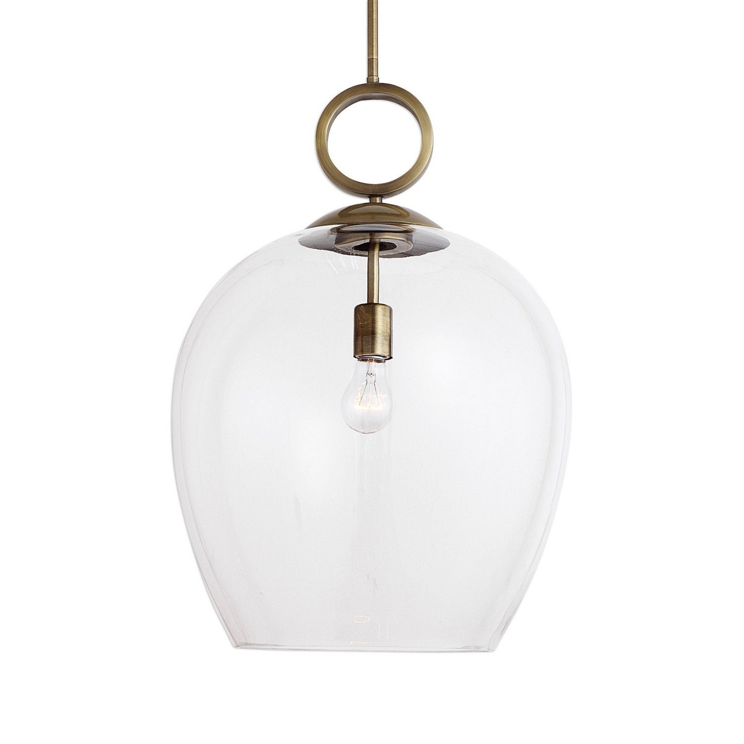 Uttermost - 22127 - One Light Pendant - Calix - Aged Brass