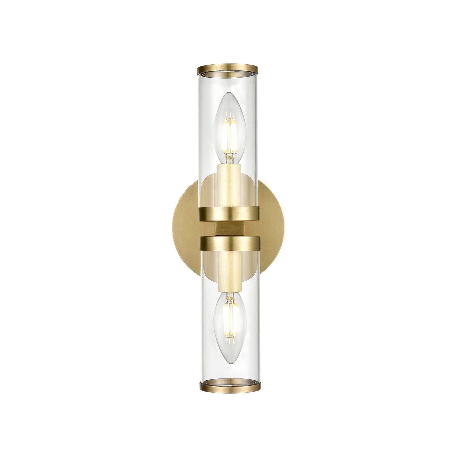 Alora Lighting - Revolve Two Light Wall Sconce - WV309002NBCG - Canada Light Shop