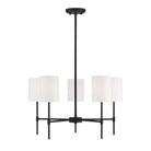 Meridian M10067MBK Five Light Chandelier in Matte Black