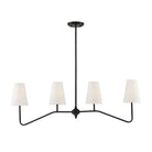 Meridian M10078ORB Four Light Chandelier in Oil Rubbed Bronze