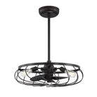 Meridian M2008ORB Three Light Fan D'lier in Oil Rubbed Bronze