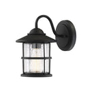 Meridian M50014BK One Light Outdoor Wall Sconce in Matte Black