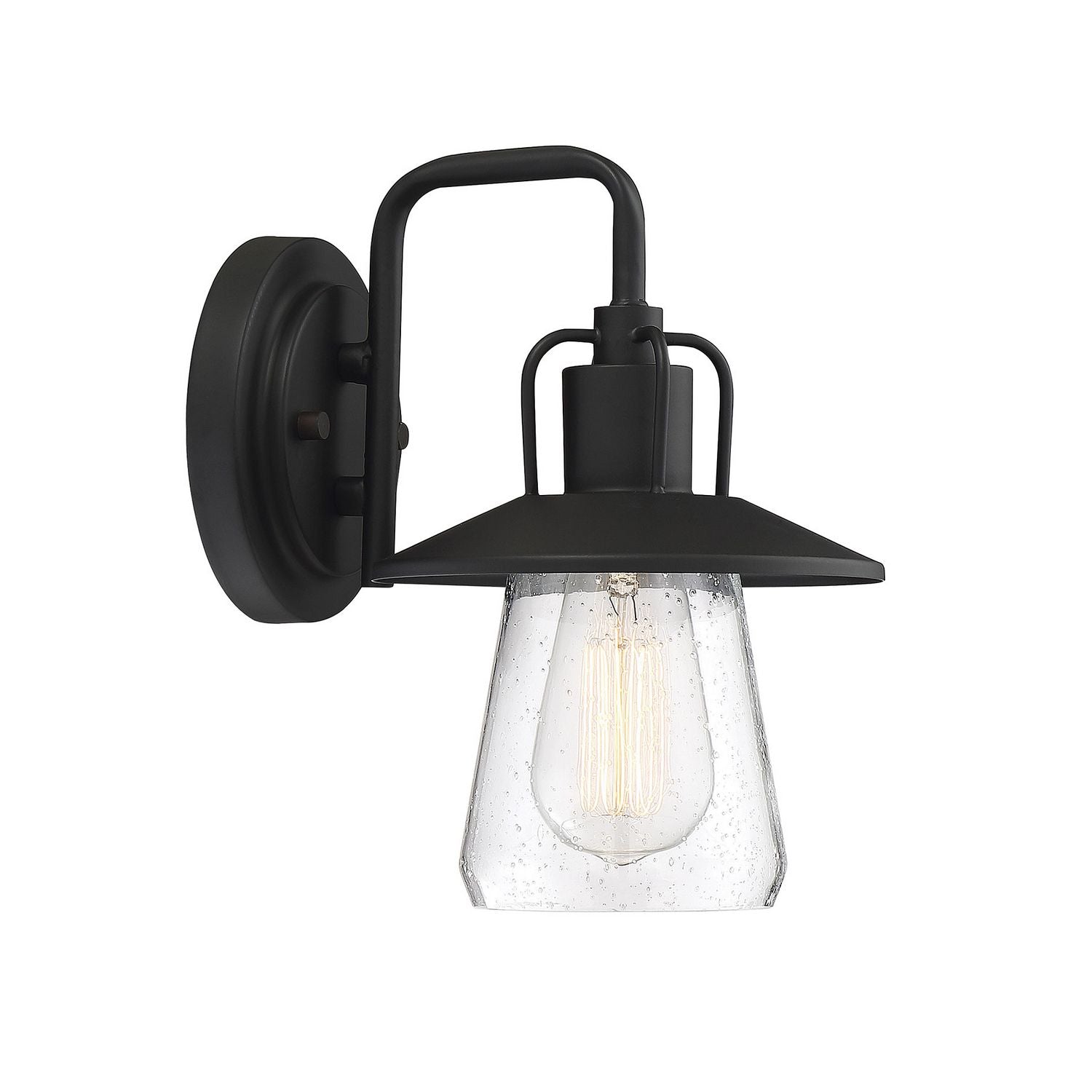 Meridian M50022BK One Light Outdoor Wall Sconce in Matte Black