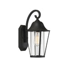 Meridian M50023BK One Light Outdoor Wall Sconce in Matte Black