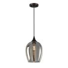 Meridian M70076ORB One Light Mini Pendant in Oil Rubbed Bronze