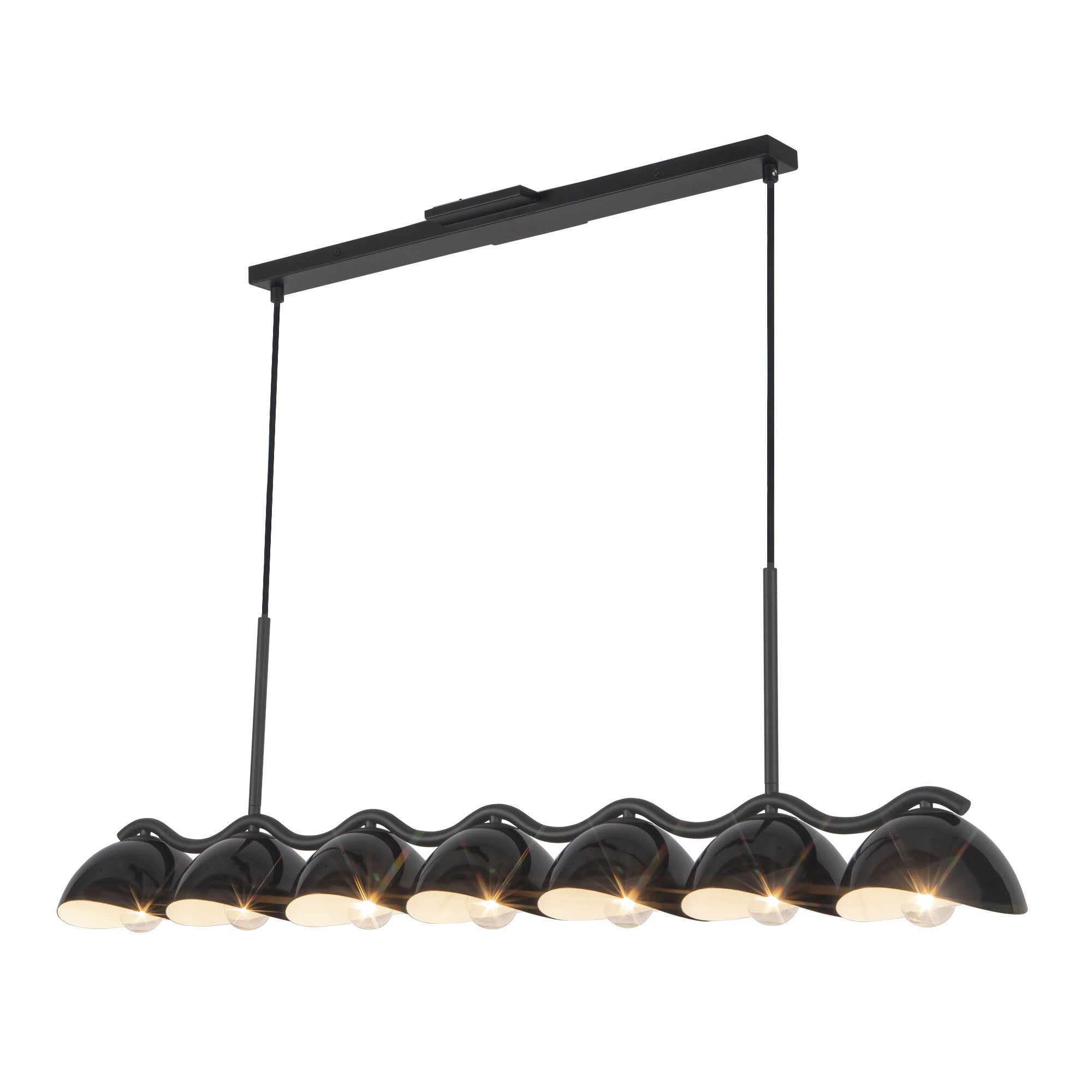 Kuzco Canada - LP57642-BK - Seven Light Linear Pendant - Atlas - Black