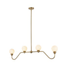 Alora Canada - LP408148BG - Four Light Linear Pendant - Beckett - Brushed Gold